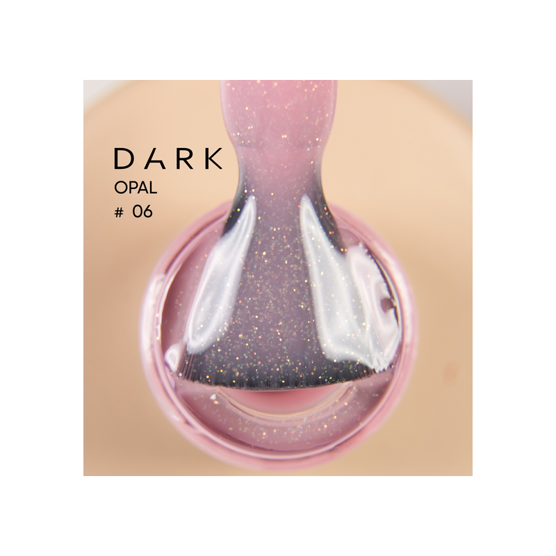 Base Opal 06 Dark, beige con microbrillo dorado, 15 ml