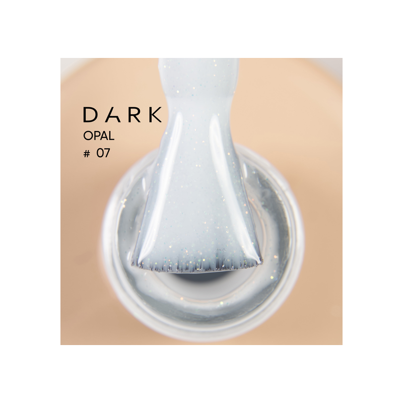 Base Opal 07 Dark, blanco con microbrillo dorado, 15 ml