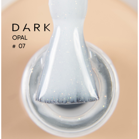 Base Opal 07 Dark, blanco con microbrillo dorado, 15 ml