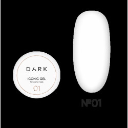Iconic Gel 01 Dark, gel constructor liquido, transparente, 15ml
