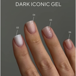 Iconic Gel 03 Dark, gel constructor liquido, blanco lechoso, 15ml
