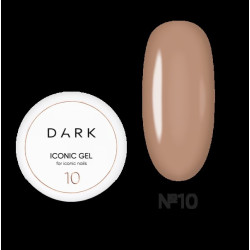 Iconic Gel 10 Dark, gel constructor liquido, nude caramelo, 15ml