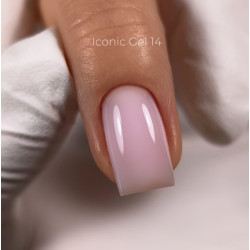 Iconic Gel 14 Dark, gel constructor liquido, rosa claro, 15ml