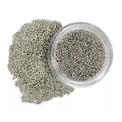 Micro bolitas caviar (metálicas) plata, 0,6-0,8 mm