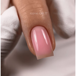 Iconic Gel 17 Dark, gel constructor liquido, rosa coral, 15ml