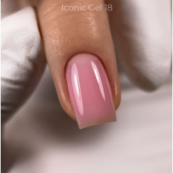 Iconic Gel 18 Dark, gel constructor liquido, rosa, 15ml