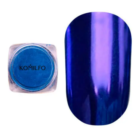 Mirror Powder N°005 (Polvo efecto espejo), Color Azul, Komilfo, 0,5gr