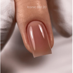Iconic Gel 20 Dark, gel constructor liquido, marrón rosado, 15ml