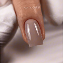 Iconic Gel 21 Dark, gel constructor liquido, beige grisáceo, 15ml