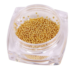 Micro bolitas caviar (metálicas) Komilfo, dorado,1mm., 6gr