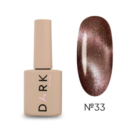 Esmalte Semipermanente Ojo de gato 33 Dark, marrón, 6ml