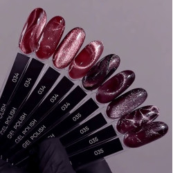 Esmalte Semipermanente Ojo de gato 35 Dark, morado, 6ml