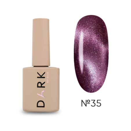 Esmalte Semipermanente Ojo de gato 35 Dark, morado, 6ml