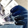 Universal Top No Wipe NAILS OF THE DAY, top coat brillante sin capa pegajosa y con filtros UV mínimo, 50 ml