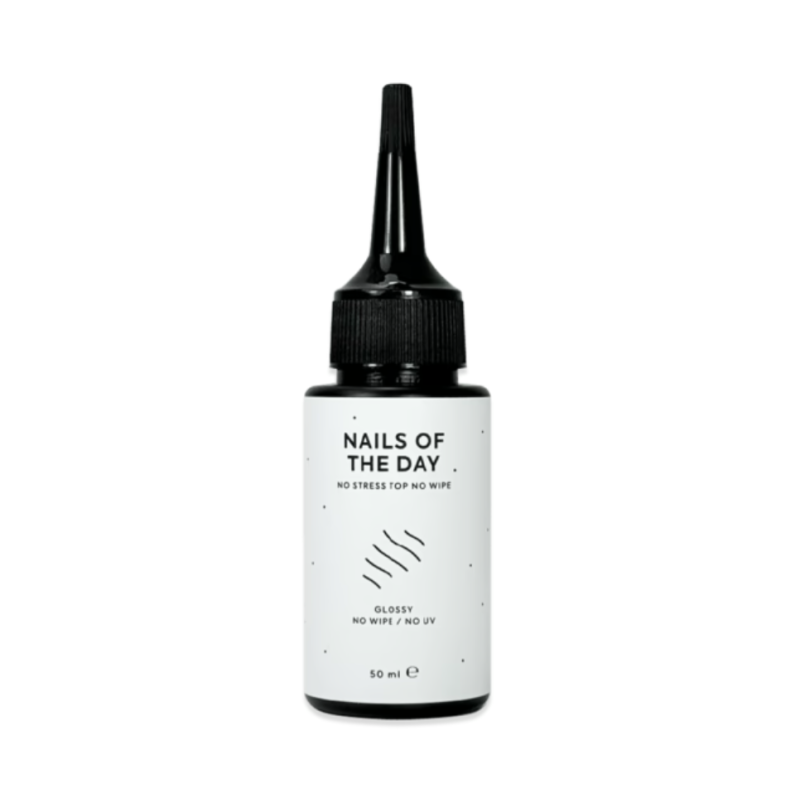 Top No Stress NAILS OF THE DAY, sin capa pegajosa y sin filtros UV, 50 ml