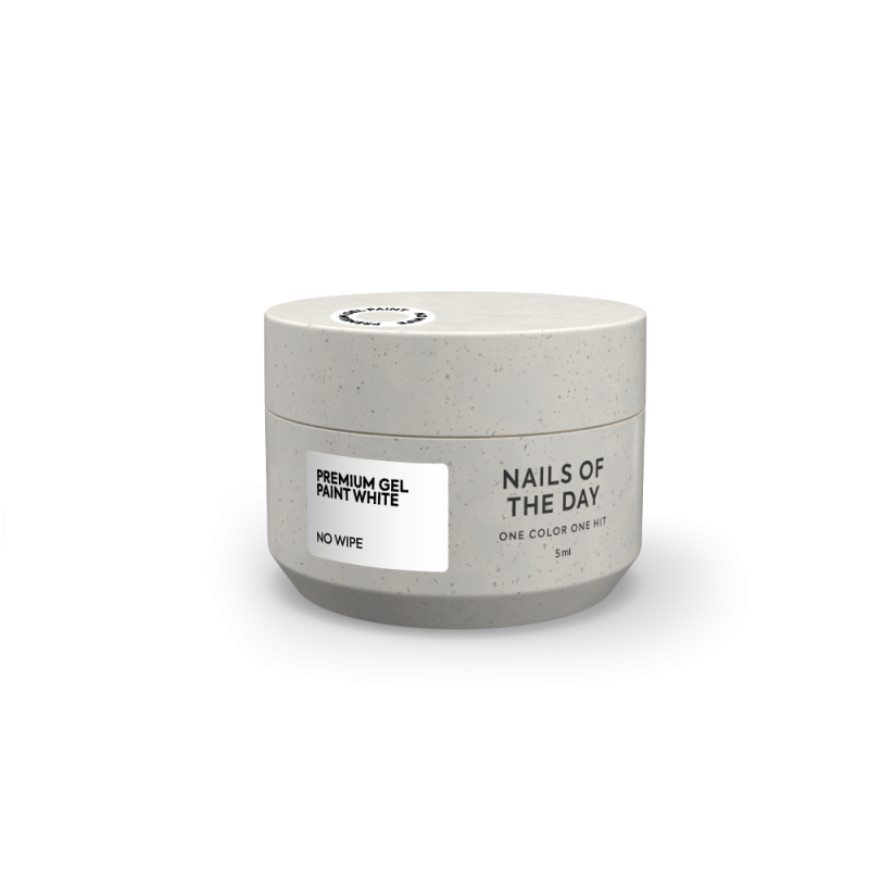 Premium Gel Paint White No Wipe Nailsoftheday, 5ml