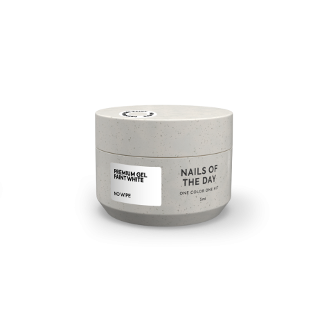 Premium Gel Paint White No Wipe Nailsoftheday, 5ml