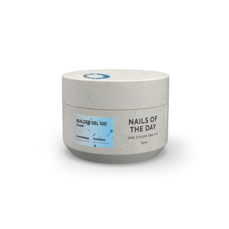 Builder Gel 100 Flower NAILSOFTHEDAY, gel constructorcon flores secas, 15 ml