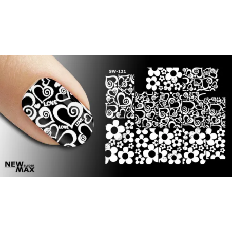 Pegatina al agua blanca SW-121