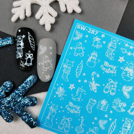 Pegatina al agua para navidad SW-287