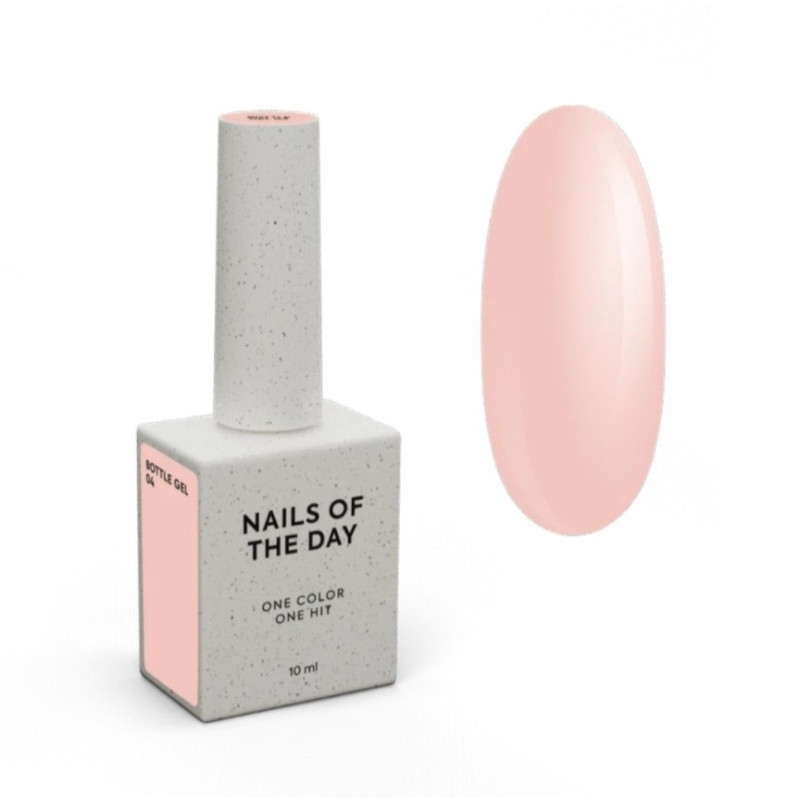 Bottle Gel 04 con pincel NAILSOFTHEDAY, 10 ml