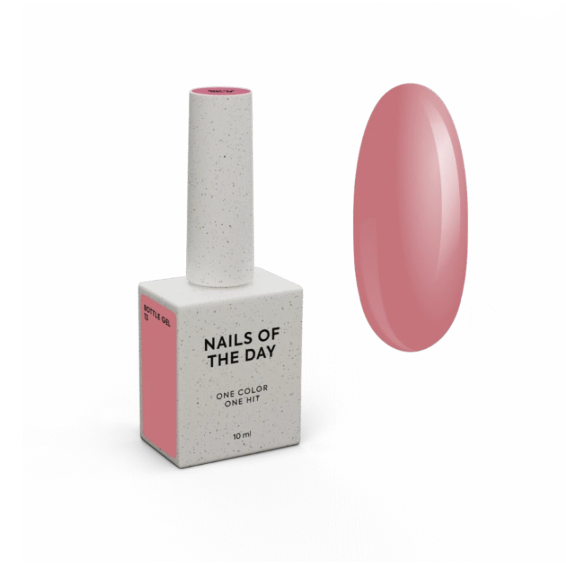 Bottle Gel 13 con pincel NAILSOFTHEDAY, 10 ml