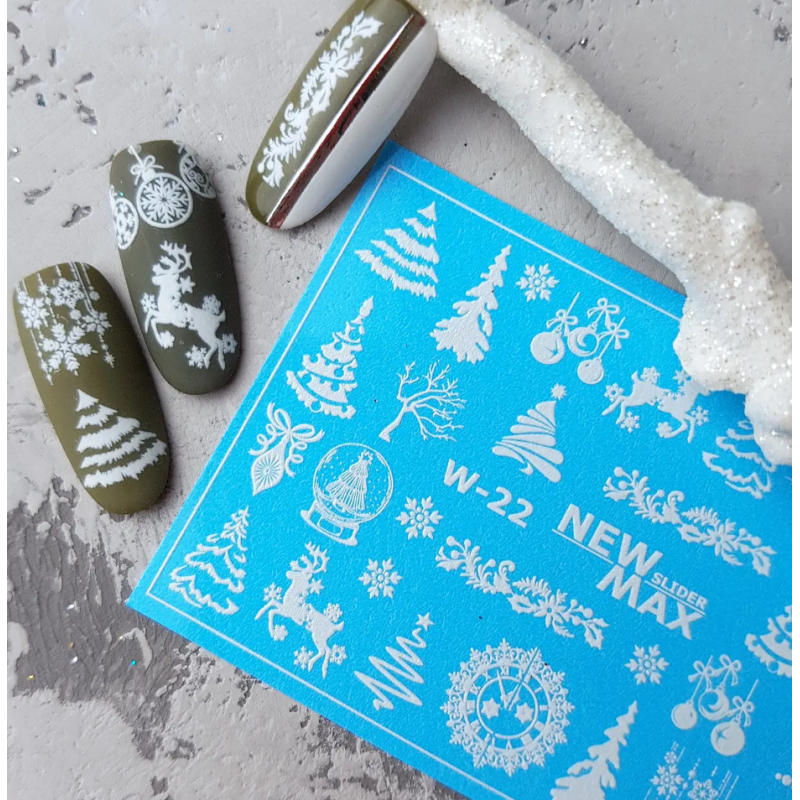 Pegatina al agua para navidad W-22