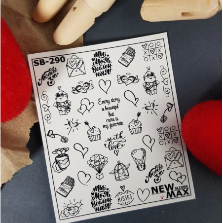 Pegatina al agua negra SB-290