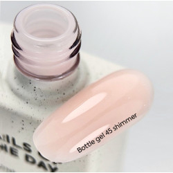 Bottle Gel Shimmer 45 NAILSHOFTHEDAY, con pincel, 10 ml
