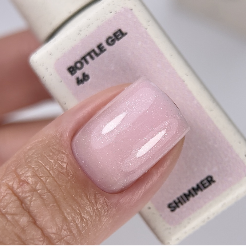 Bottle Gel Shimmer 46 NAILSOFTHEDAY, con pincel, 10 ml