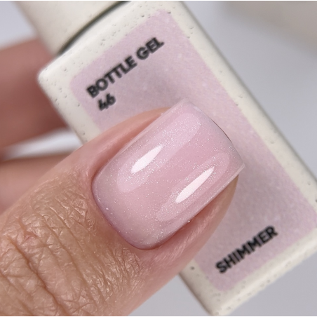 Bottle Gel Shimmer 46 NAILSOFTHEDAY, con pincel, 10 ml