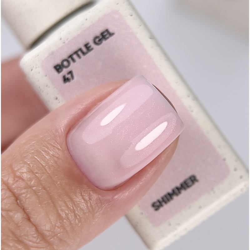 Bottle Gel Shimmer 47 NAILSOFTHEDAY, con pincel, 10 ml