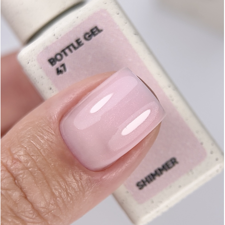 Bottle Gel Shimmer 47 NAILSOFTHEDAY, con pincel, 10 ml