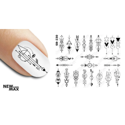 Pegatina al agua negra SB-230