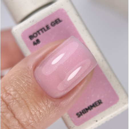 Bottle Gel Shimmer 48 NAILSOFTHEDAY, con pincel, 10 ml
