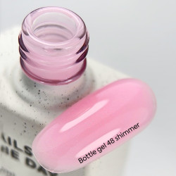 Bottle Gel Shimmer 48 NAILSOFTHEDAY, con pincel, 10 ml