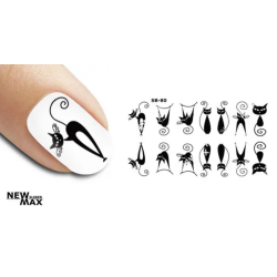 Pegatina al agua negra SB-80