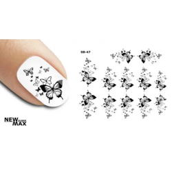 Pegatina al agua negra SB-47