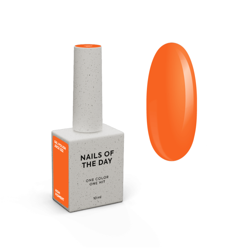Esmalte Semipermanente Let's special Juice 222, Naranja Neón, 10ml