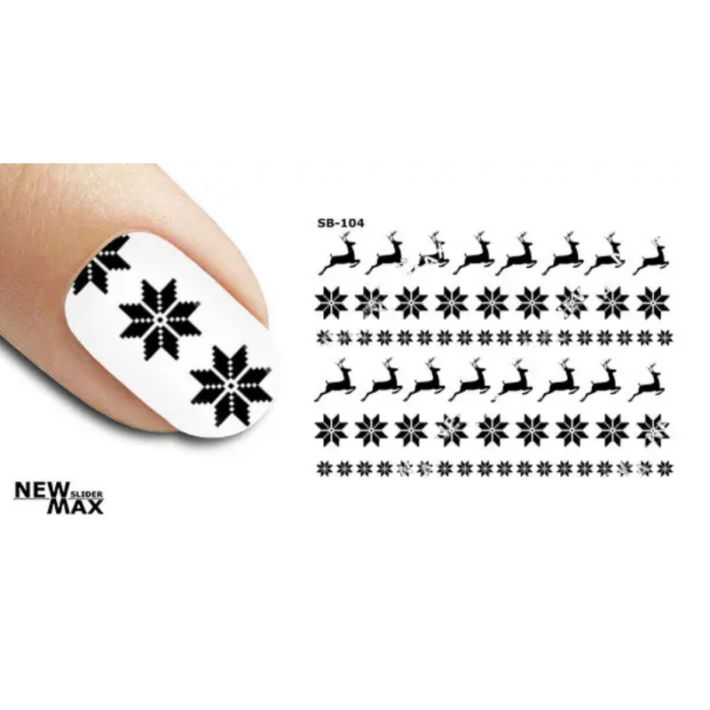 Pegatina al agua negra SB-104