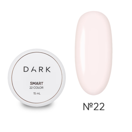 Gel Constructor Dark Smart Builder Gel 22, Rosa lechoso, 15 ml