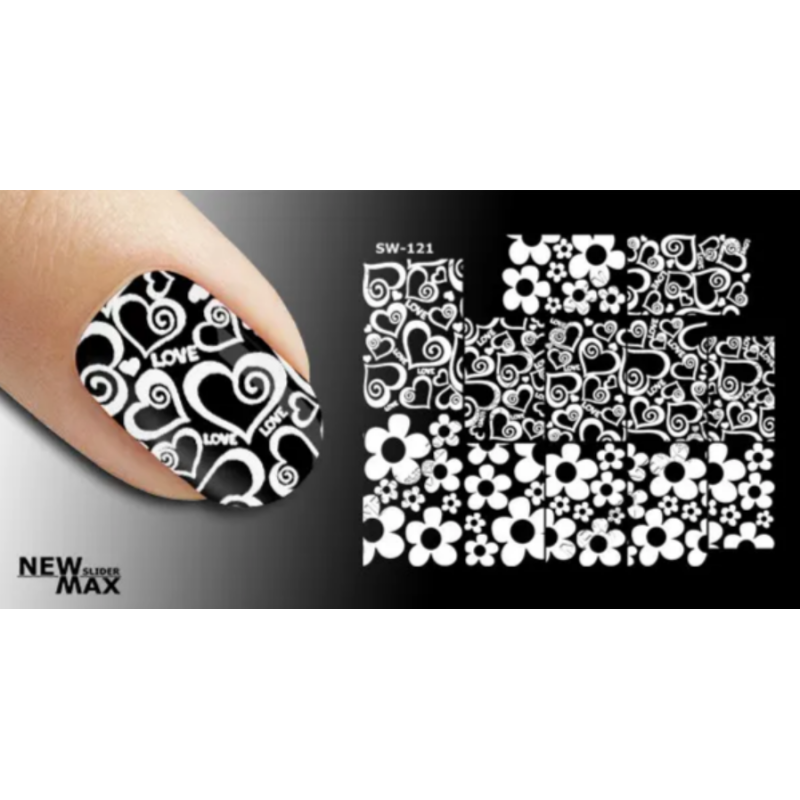 Pegatina al agua negra SB-121