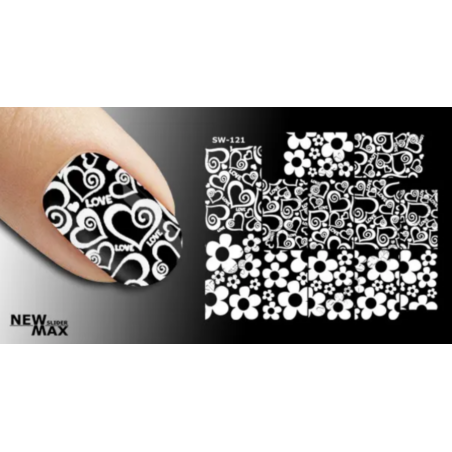 Pegatina al agua negra SB-121