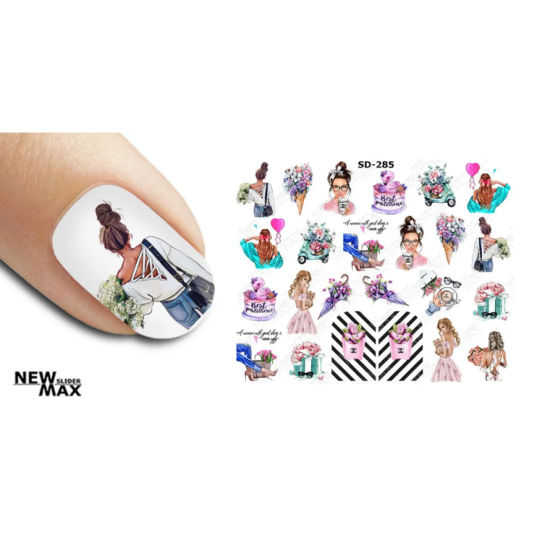 Pegatina al agua colorida SD-285