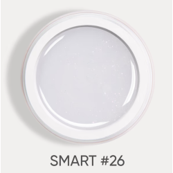 Constructor Dark Smart Builder Gel 26, blanco con microbrillo, 15 ml