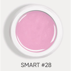 Constructor Dark Smart Builder Gel 28, rosa con microbrillo, 15 ml