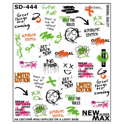 Pegatina al agua colorida...