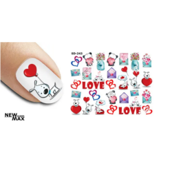 Pegatina al agua colorida...