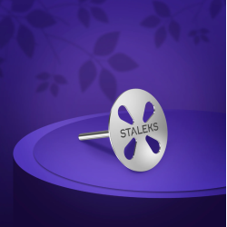 Set Pododisc Alargado Staleks Pro L (27 mm) con 5 discos desechables Grano 180