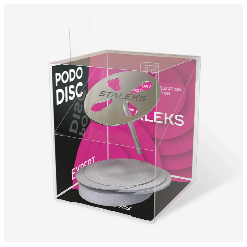 Set Pododisc Alargado Staleks Pro L (27 mm) con 5 discos desechables Grano 180